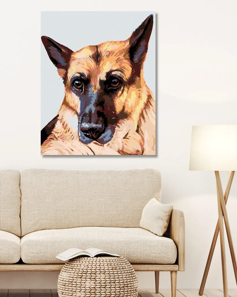 Kit Diamond Painting 5D Quadrato - Lupo In Grandi Dimensioni 40x50 Cm - Tela HD E Strass Inclusi - Arte Fai Da Te Per Adulti E Ragazzi - Regalo Creativo