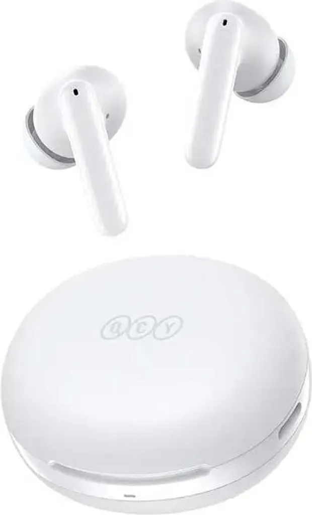 QCY HT09 Écouteurs sans fil : fini les bruits ambiants, casque audio blanc
