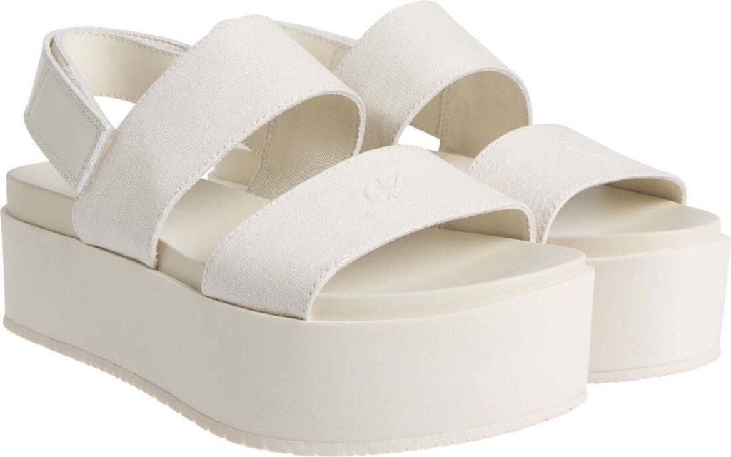 Calvin Klein Jeans Damen Klassische Sandalen YW0YW01788 AEO Farbe: Beige Größe: 36