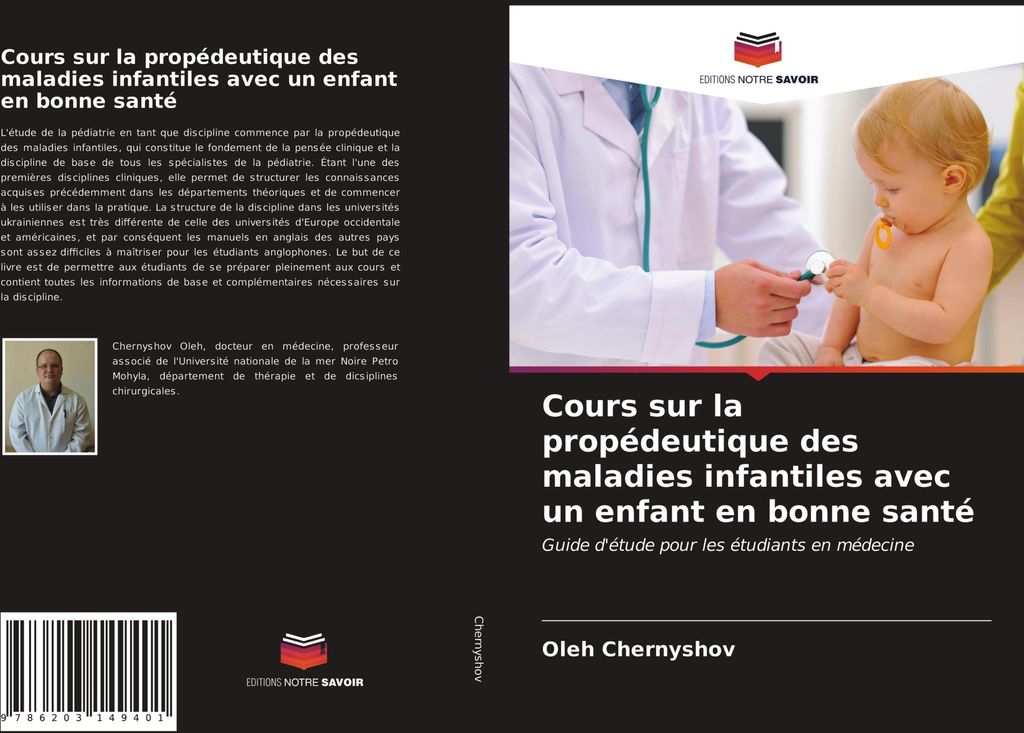 Cours sur la propédeutique des maladies infantiles avec un enfant en bonne santé