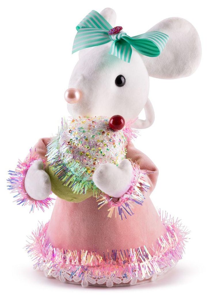 Decorazione MagicHome Natale Candy Line, topolino, rosa, 27 Immagine del prodotto 