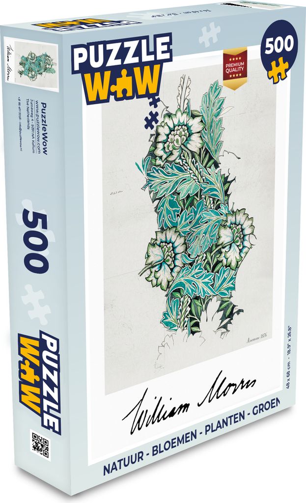 MuchoWow Puzzle 500 Teile Blumen - Pflanzen - Grünzeug - Kunst - Denken - Spiel - Toy