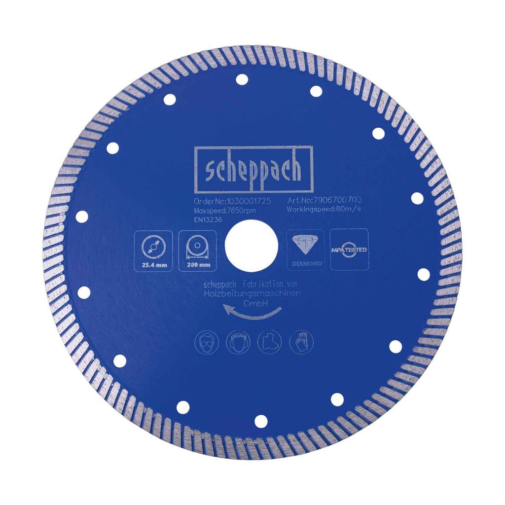 Scheppach Diamant-Trennscheibe Professional - Ø 200 x 25,4 Produktbild 