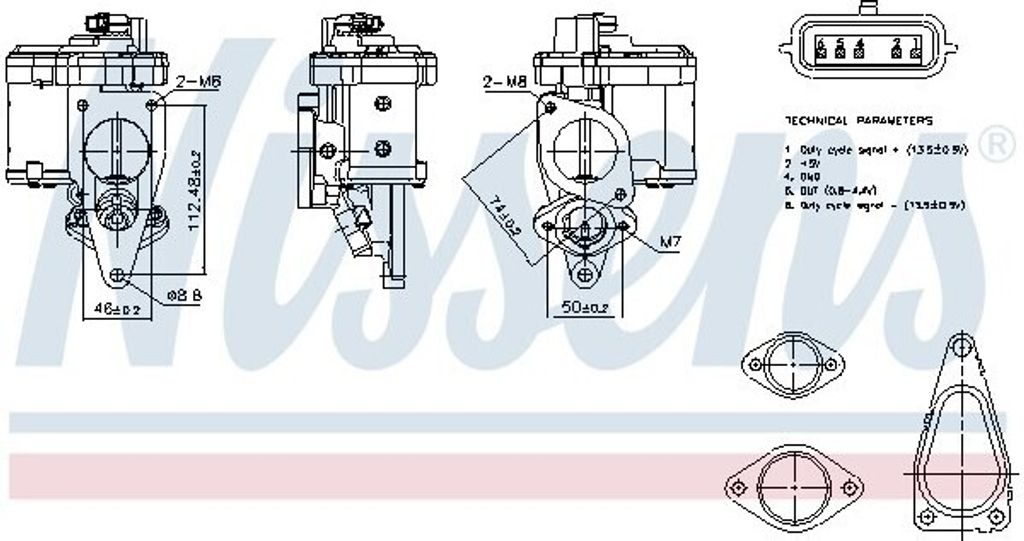 NISSENS 98272 AGR-Ventil für RENAULT SCÉNIC II (JM0/1) Abgasrückführungsventil