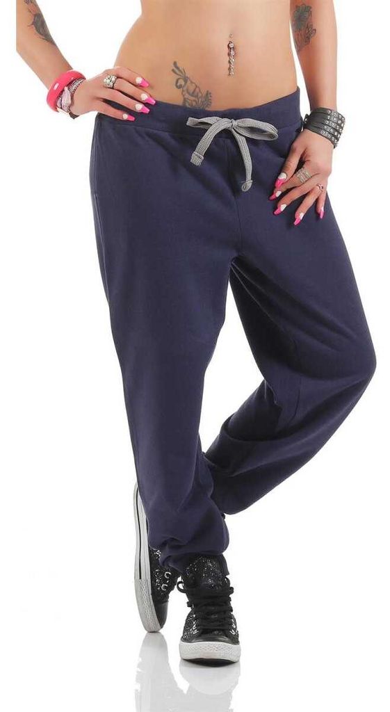 Damen Jogginghose Sporthose, Dunkelblau M/38 Produktbild 