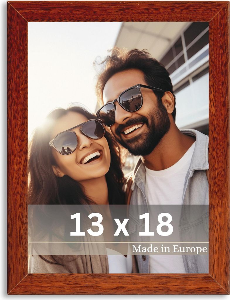 Bilderrahmen "Stieler" - Farbe: Braun - Größe: 13 x 18 cm