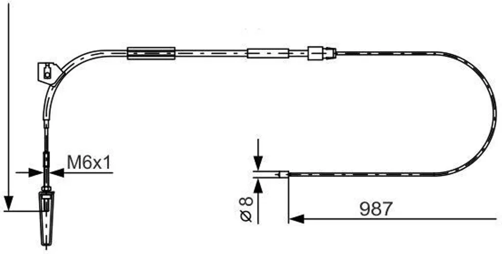 Câble de commande de frein de stationnement pour Classe A W168 Bosch