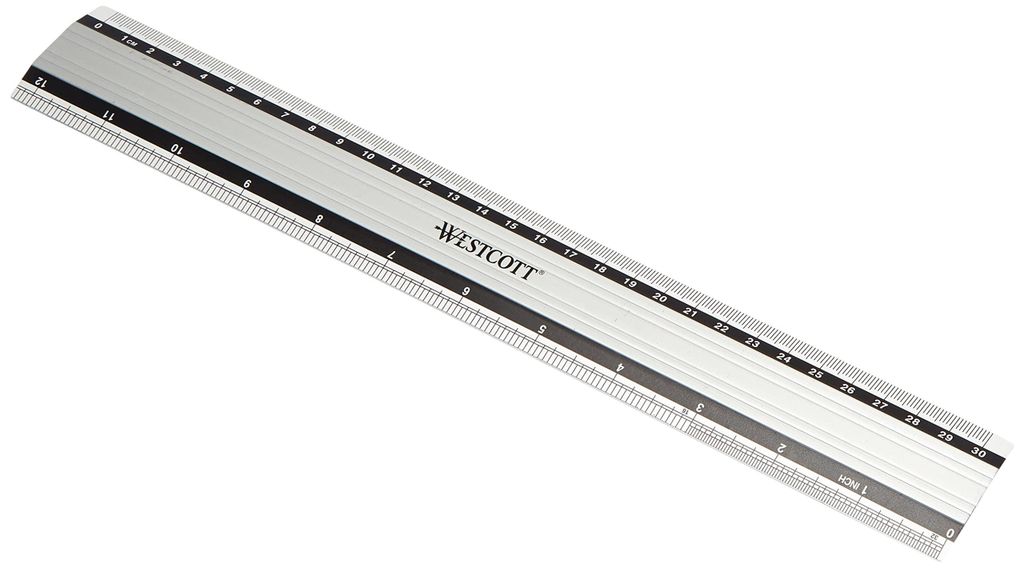 WESTCOTT E-1019100 Westcott Alu-Lineal, 30 cm Immagine del prodotto 