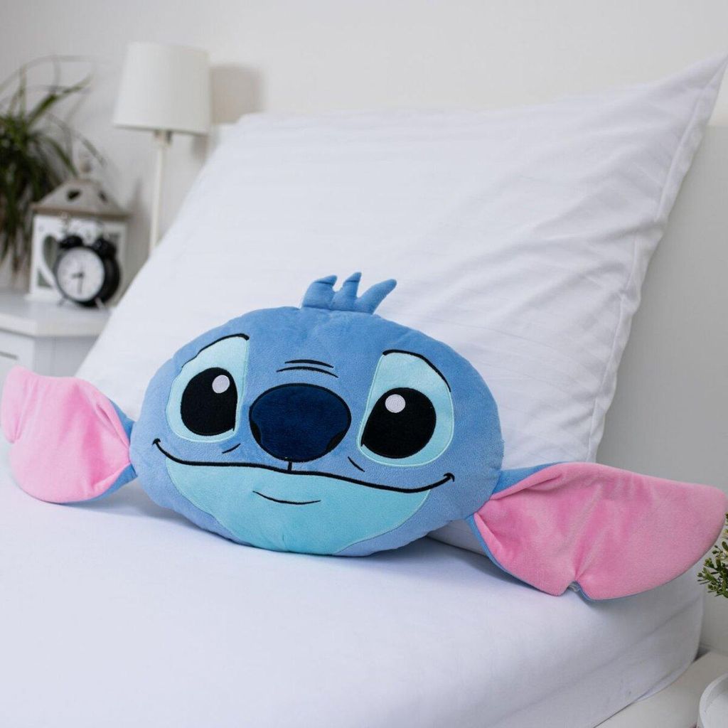 Polštářek Lilo & Stitch 3D 35cm - Modrý dekorační polštářek Obrázek produktu 