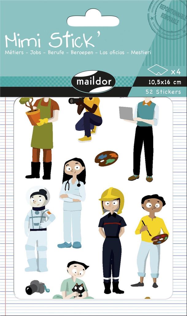 Clairefontaine Maildor AE219C Aufkleber, Mehrfarbig Produktbild 