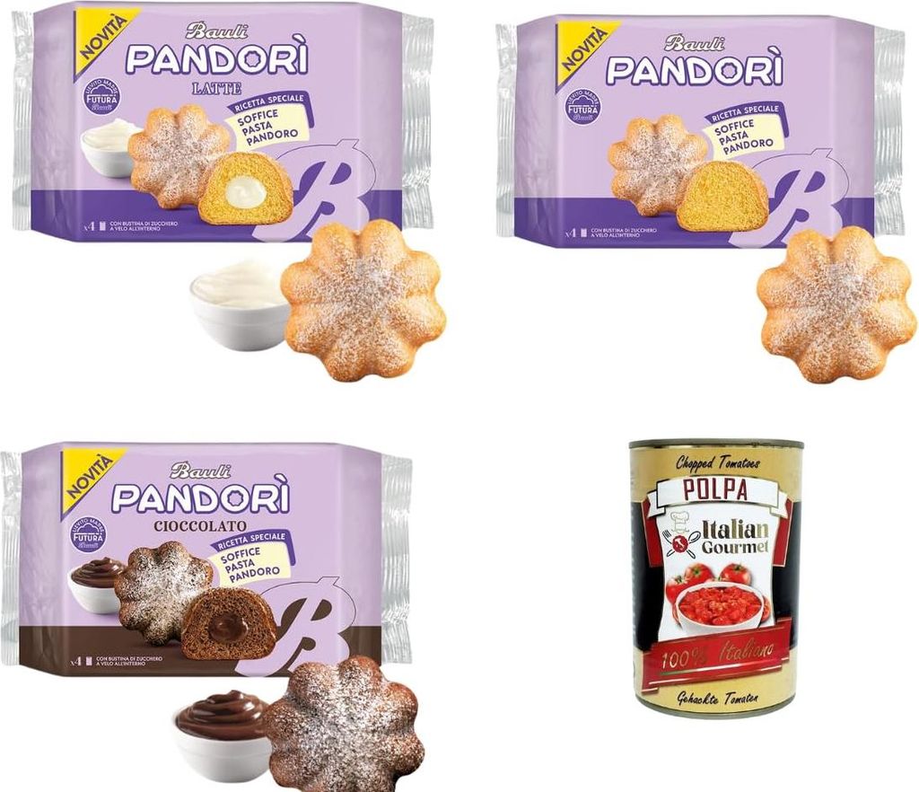 Bauli Pandori Probierpaket Classico Schokolade Latte 3er Produktbild 