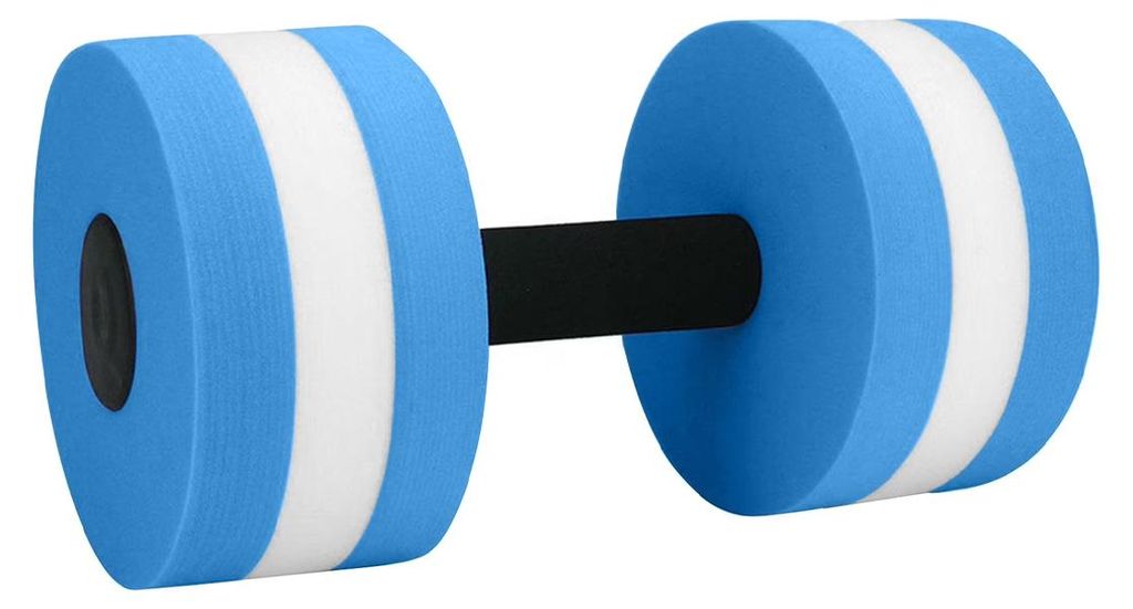 Water Dumbbells Blue 2 Stück, Aqua Aerobic Hand Fitness Gear, Pool Resistance Foam Barbells, Für Wassergymnastik Und Rehabilitation
