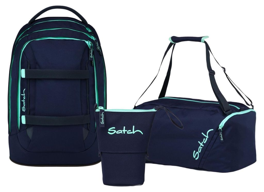 Satch, Schulrucksack-Set PACK Ocean Mint 3-teilig, ab 5. Produktbild 