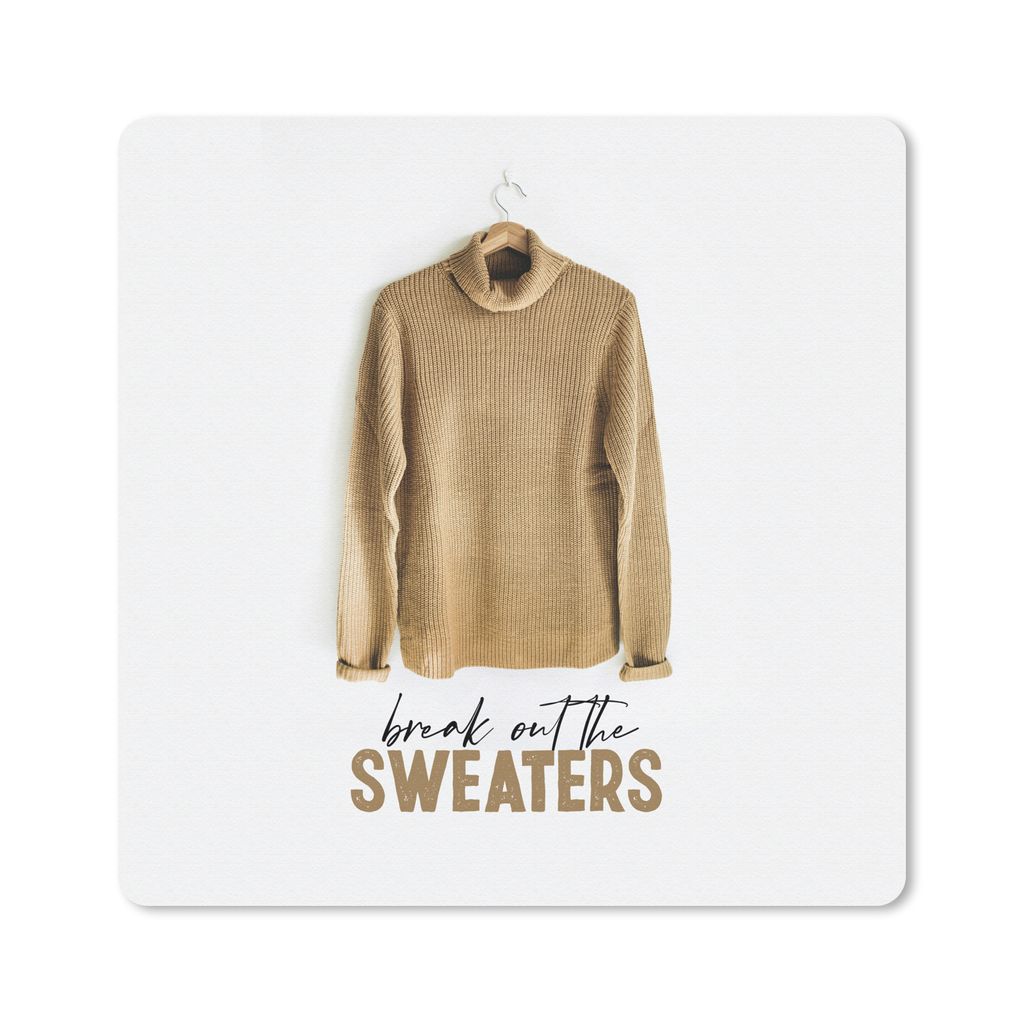 MuchoWow Mauspad Mousepad Pullover - Winter - Angebot 30x30 cm - Mousepads - Maus Mat - Pad - Mausunterlage - Gaming