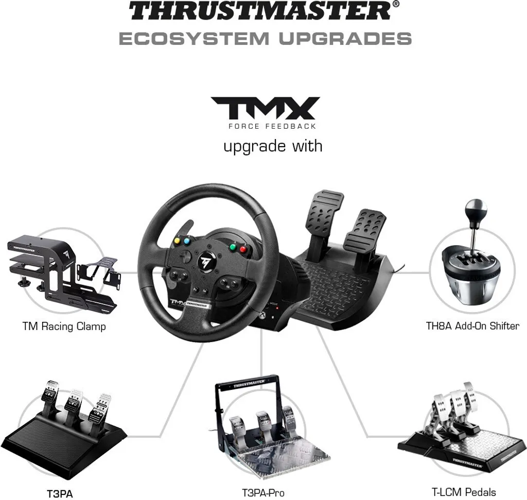 ThrustMaster TMX Retour de Force Volant 900° avec Pédalier Précis PC Xbox - 17