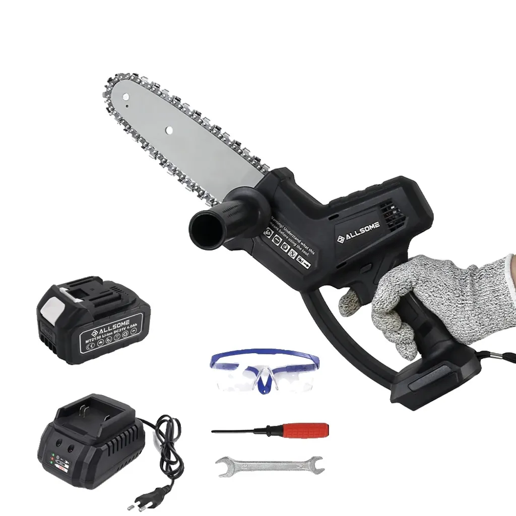 Mini Sega a Catena Cordless con Batteria al Litio - Leggera e Sicura