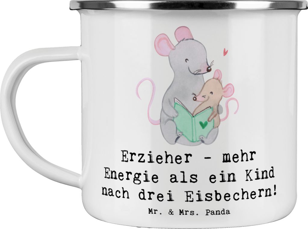 Mr. & Mrs. Panda Teetasse Erzieher Energie - Weiß - Produktbild 