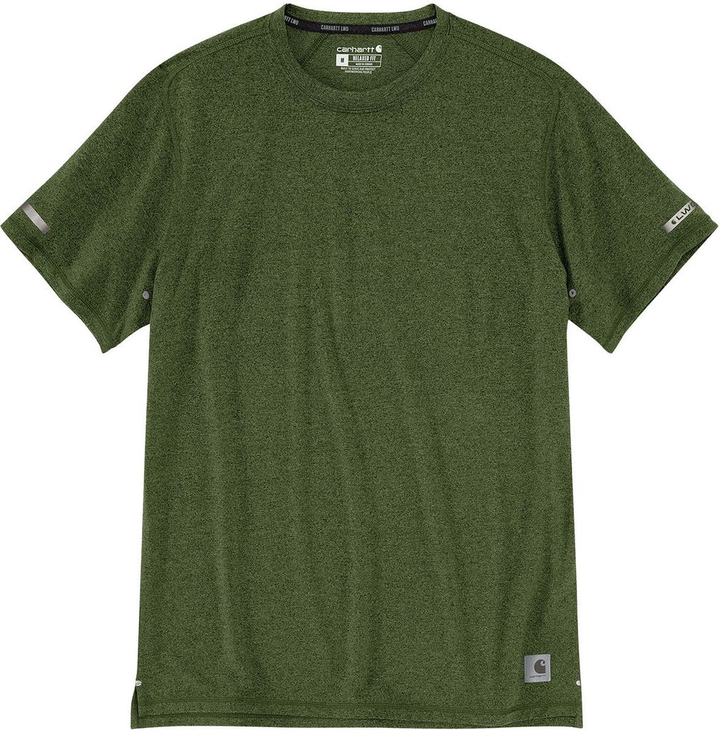 Carhartt 105858 Lightweight Short-Sleeve T-Shirt That Dries Fast And Fights Odor Chive Heather XXL