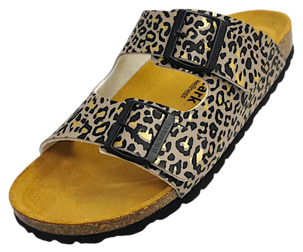 Dr. Stark Damenschuhe Pantoletten Fußbett Braun Freizeit, Schuhgröße:41 EU