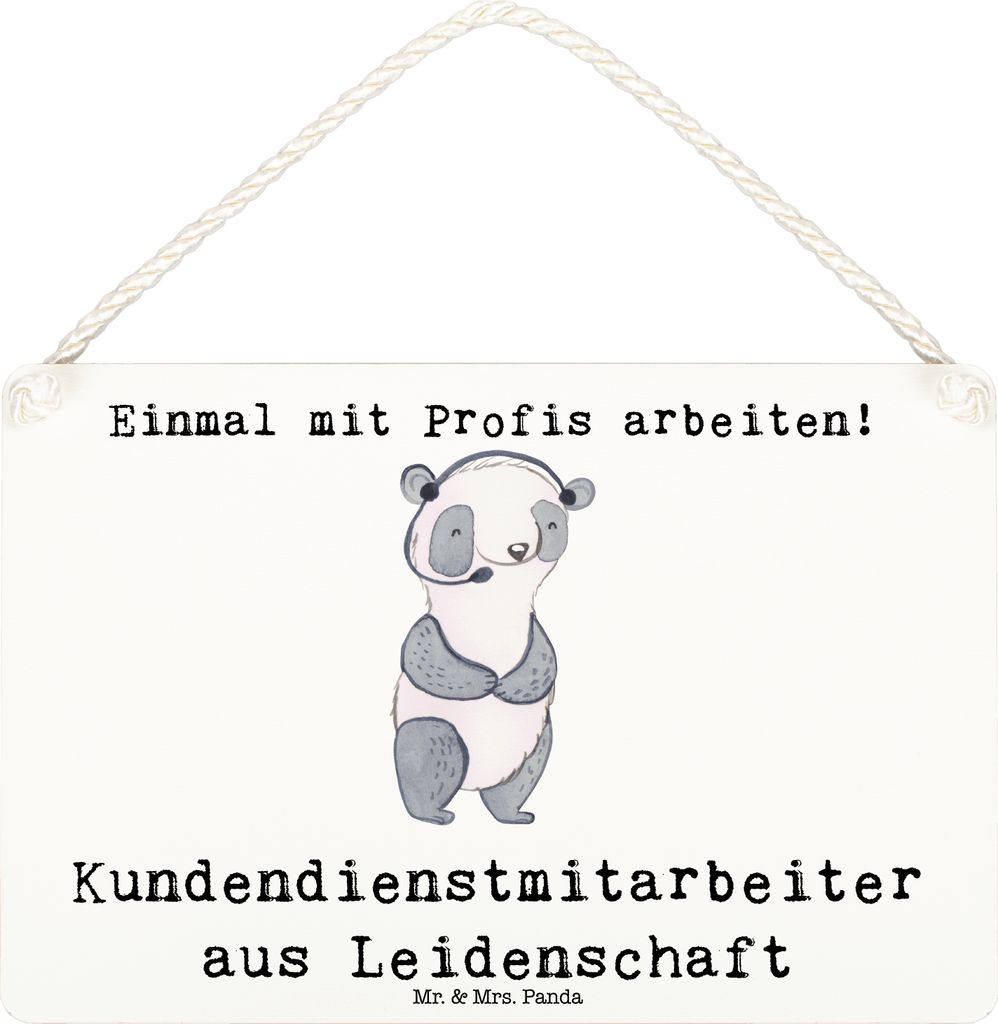 Mr. & Mrs. Panda Schild Kundendienstmitarbeiter Produktbild 