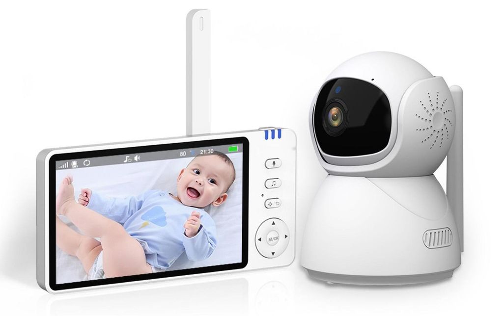 Niania elektroniczna Zimilo z kamerą i monitorem, 5-calowy Zdjęcie produktu 