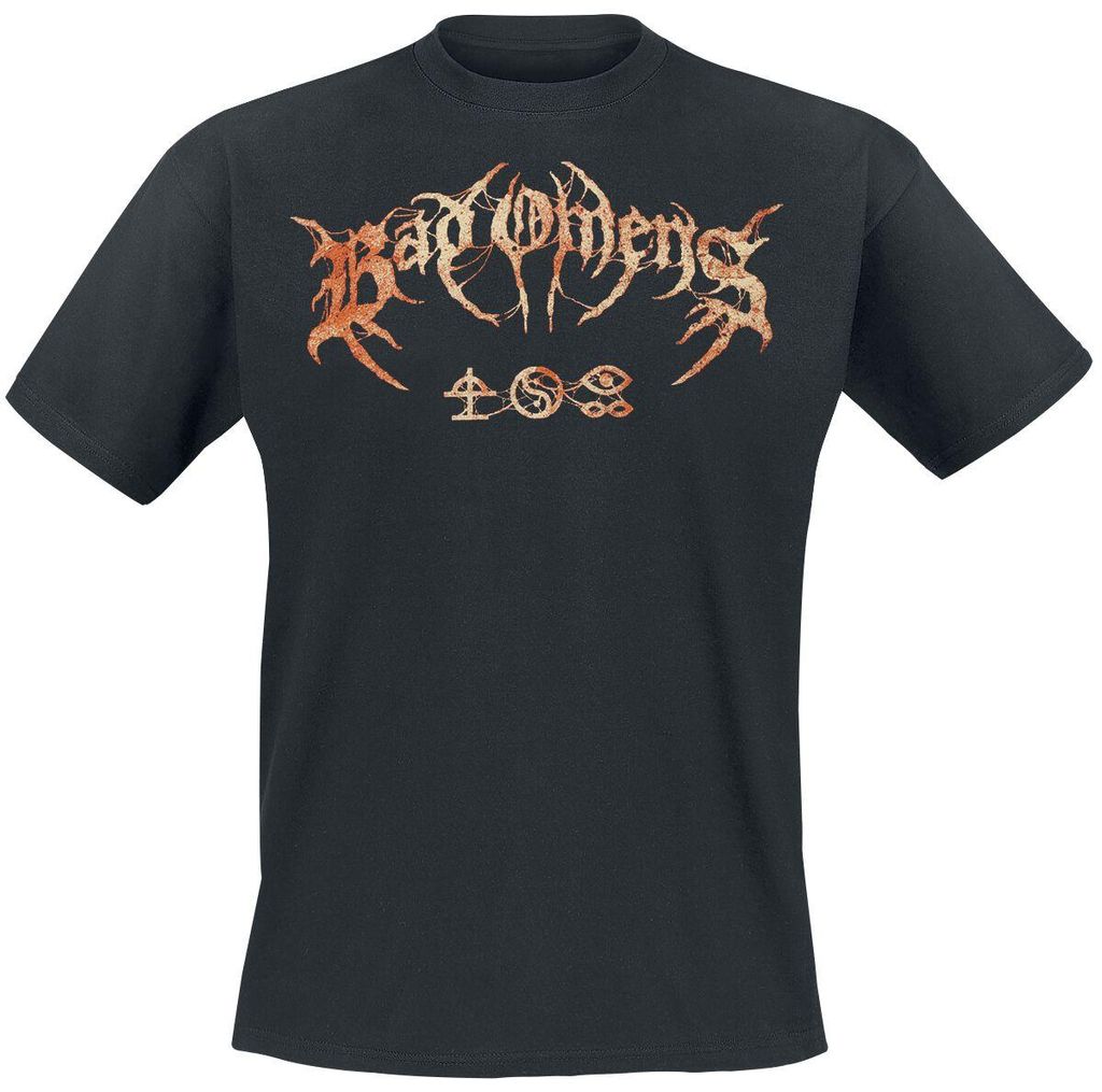 Bad Omens T-Shirt Herren Metal Logo schwarz Band-Merch, Bands 100% Baumwolle L