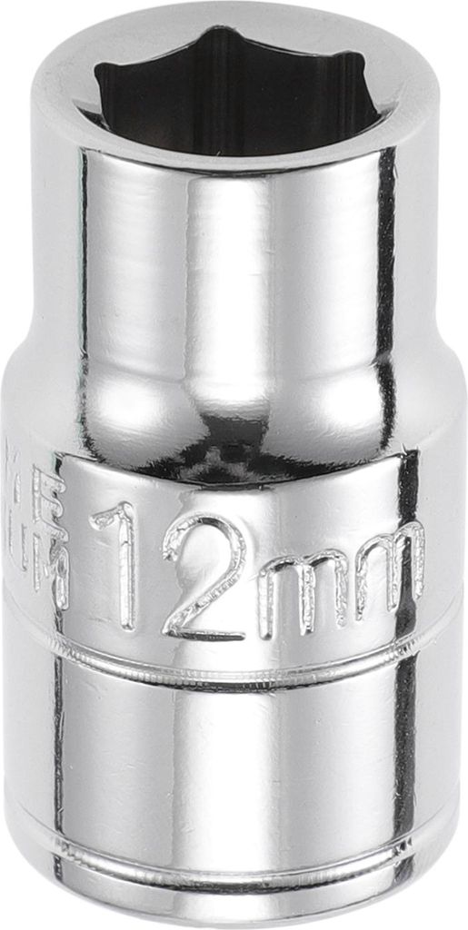 1 Stš¹ck Schlagschrauber Steckschlš¹ssel Langlebiges Werkzeug 38mm Silber Ton Chrom-Vanadium-Stahl 6-Punkt 12mm fš¹r Auto Motorrad Dirtbike R...