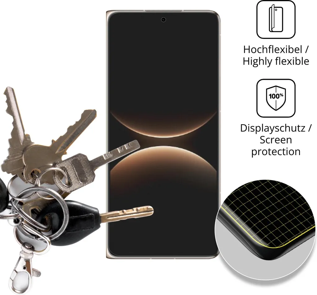 Protezione Huawei Mate X7 Opaca Anti-Urto - 2 Pezzi Screen Protector - 3