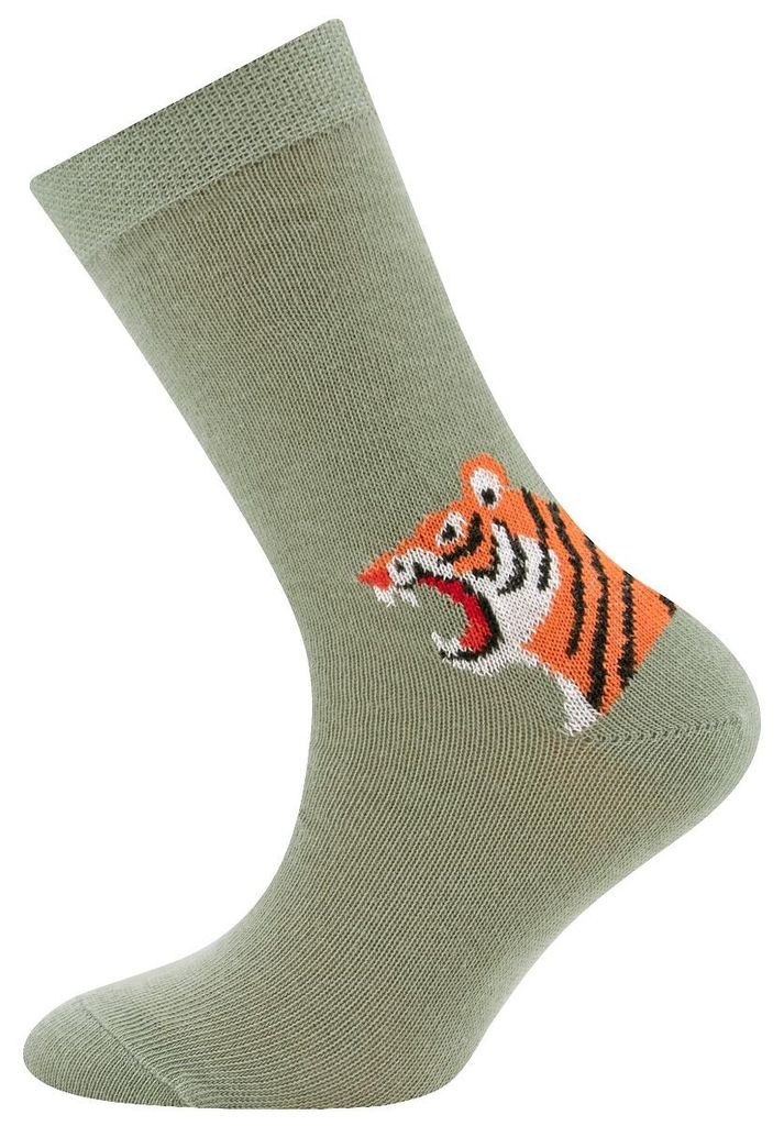 Kindersocken aus Baumwolle mit Streifen - Lavendel - 23-26 - 1 Paar