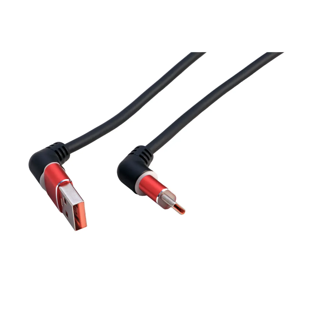 AINOPE Cavo da USB C a USB C da 60 W, confezione da 2 cavi di ricarica rapida USB tipo C ad angolo retto