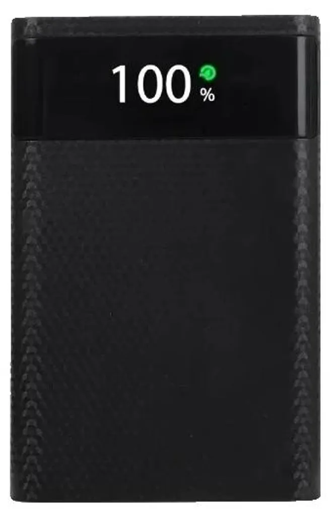 Power Bank DIY 4x18650 Boîtier de Batterie Charge Rapide 25W Noir