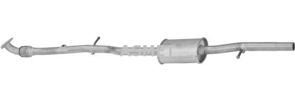 Silencieux central pour Opel Agila A réparation échappement OE 5852150