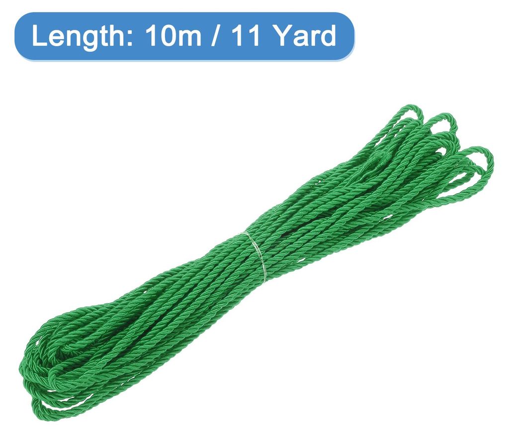 Verdrehter Kordelbesatz, 11 Yard 3mm 3-lagiges Geflochtenes Seil Gl?nzender Faden Schnur fš¹r Handwerk Geschenktš¹te Vorhang Weihnachtsdekorati...