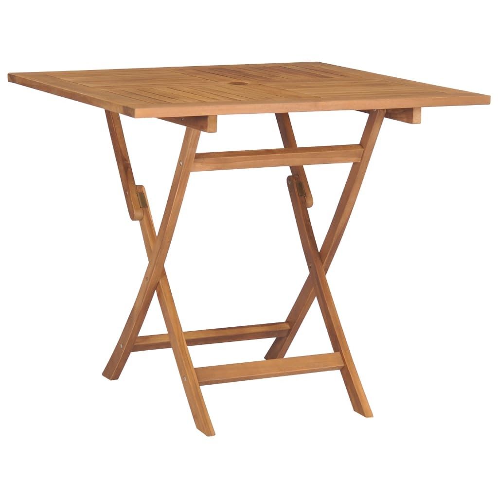 vidaXL Tavolo da giardino pieghevole 85x85x76 cm in legno Immagine del prodotto 