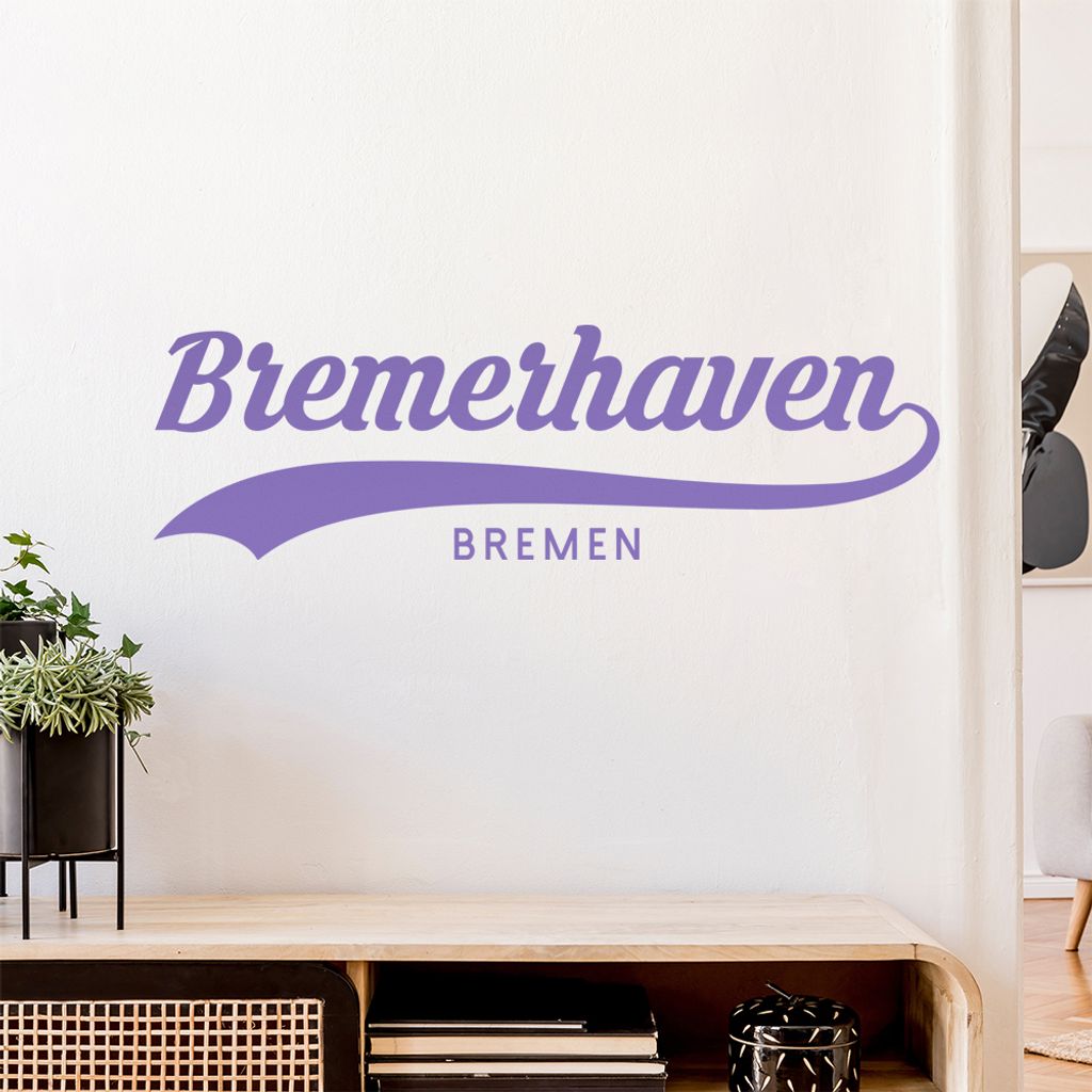Bremerhaven Wandtattoo Wandaufkleber Wall Sticker - Dekoration, Küche, Wohnzimmer, Schlafzimmer, Badezimmer