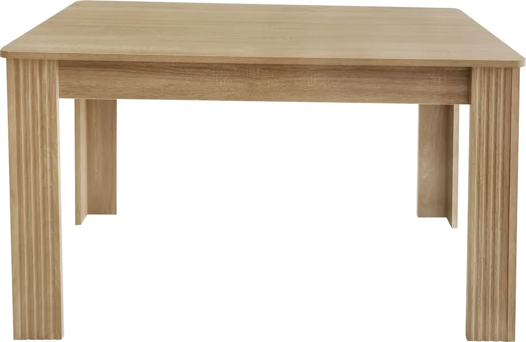 Table de repas stable et facile à monter 116x65cm bois naturel - 5