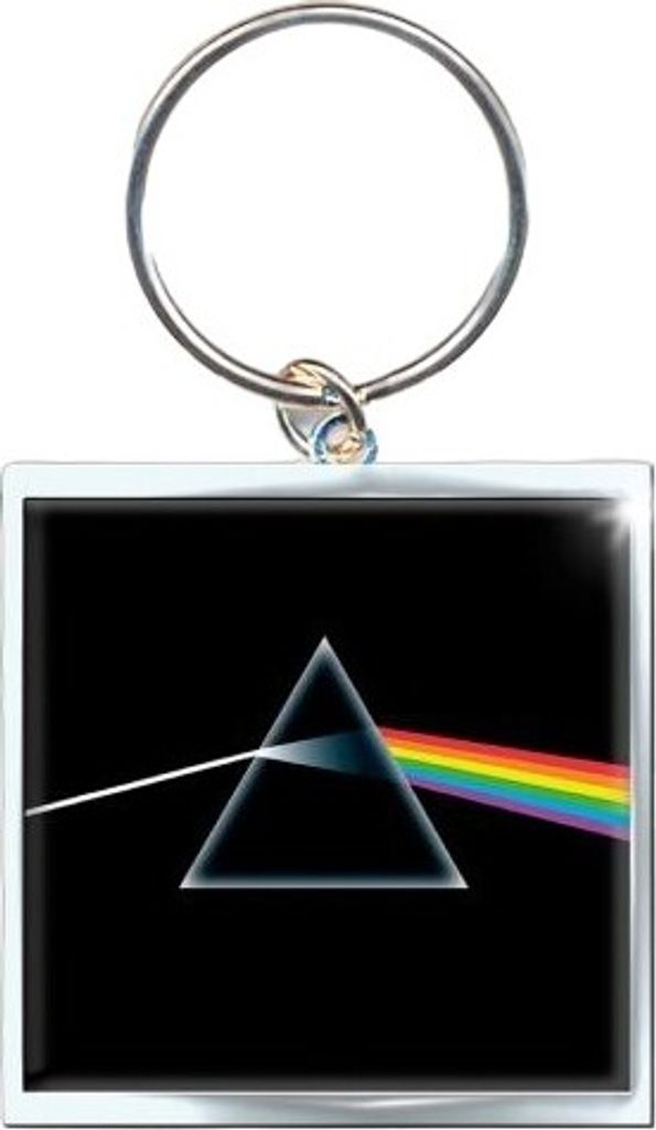 Pink Floyd - "Dark Side Of The Moon" Schlüsselanhänger Fotoausdruck RO9713 (Einheitsgröße) (Schwarz/Silber)