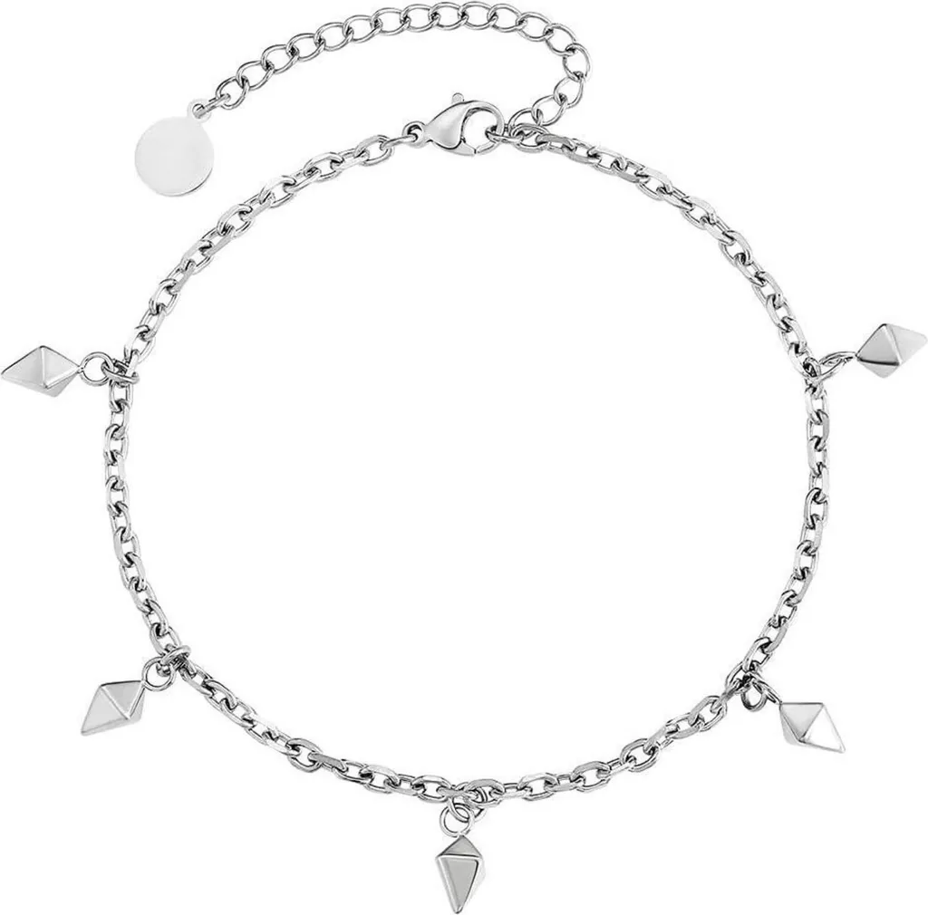 Bracelet de cheville confortable réglable doré anti-ternissement femme