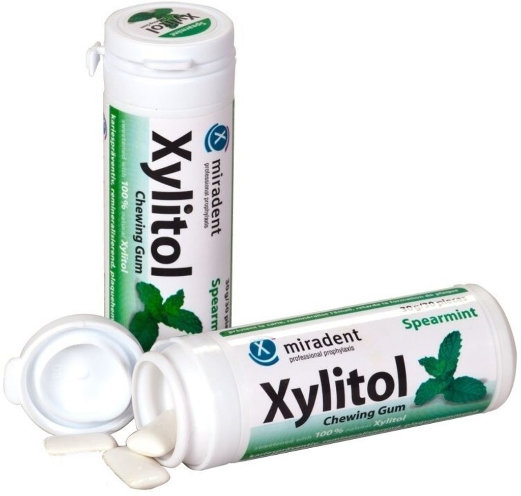 Miradent Xylitol žvýkačka spearmint (30ks), 12191 Obrázek produktu 