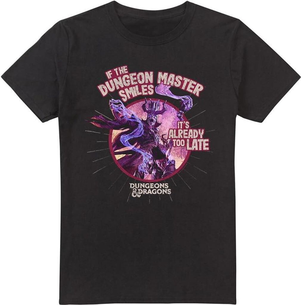 Dungeons & Dragons - "Rolled A One" T-Shirt für Herren TV4991 (XL) (Schwarz)