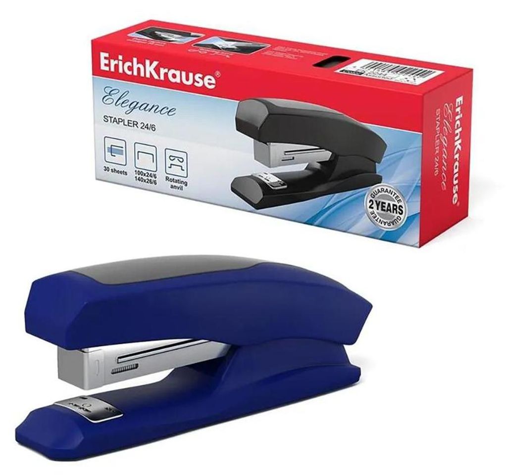 Hefter 11-30 Blatt brand ERICHKRAUSE Modell Erichkrause Hefter Elegance Half-Strip - Widerstandsfähig a Stöße - Mechanismus de Stahl - 2 Arten d...