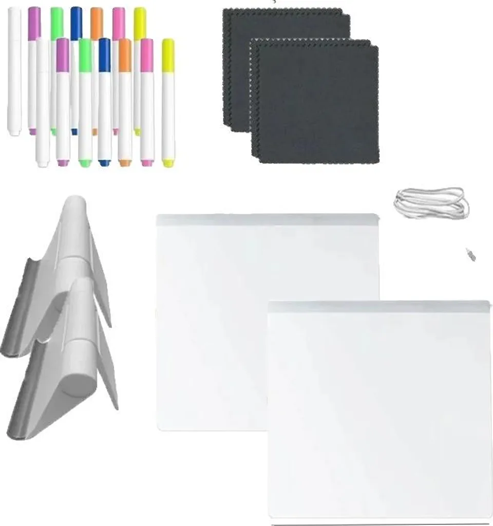Tableau de Bord LED pour Cuisine et Bureau - Mémo Interactif 30x20cm Lot 2