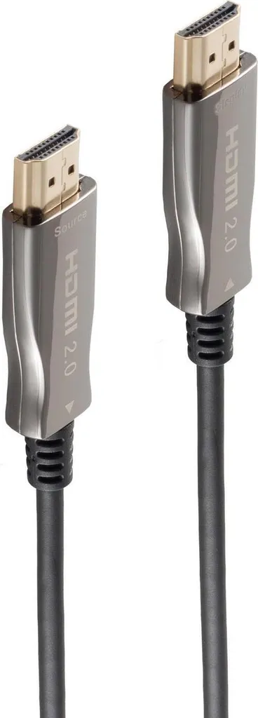 Câble HDMI Optique 4K de 15 mètres pour Home Cinéma shiverpeaks BASIC-S