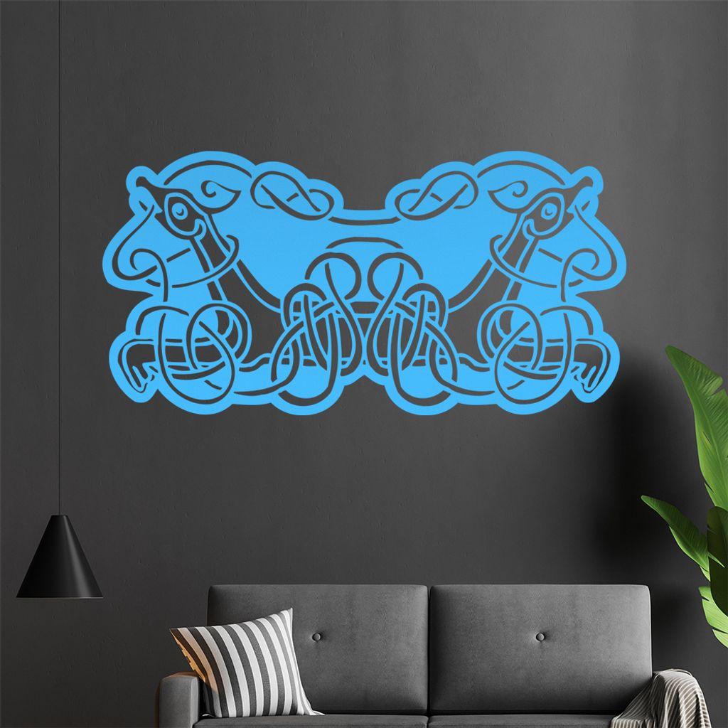 keltische Knoten Wandtattoo in 6 Größen - Wandaufkleber Wall Sticker - Dekoration, Küche, Wohnzimmer, Schlafzimmer, Badezimmer
