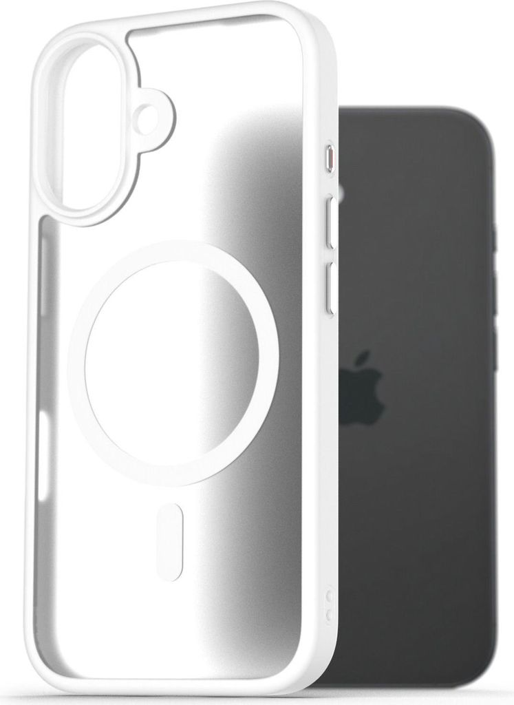 AlzaGuard Matte Case Kompatibel mit Magsafe pro iPhone 16 bílý