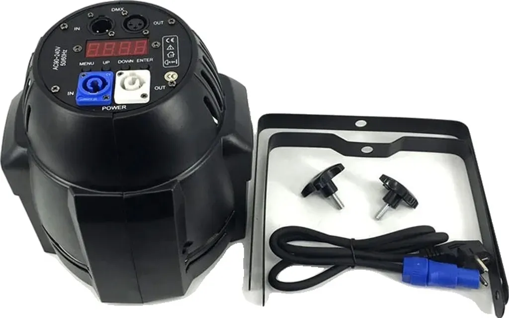 Projecteur LED Par 18x18W Anti-Scintillement RGBWAUV Prise EU Fixe