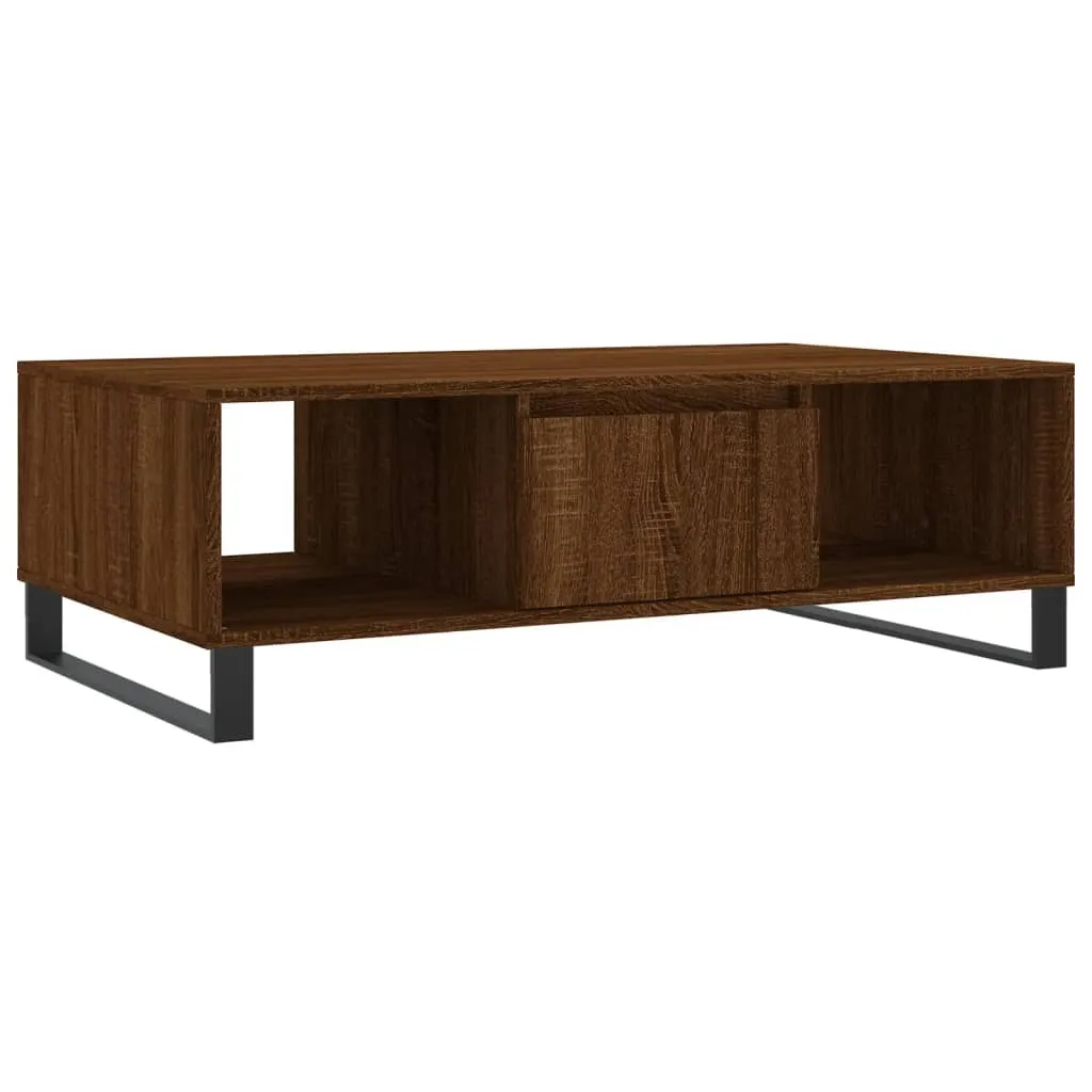 SYFAX™ Tavolino Salotto Rovere Marrone 104x60x35 cm Legno Multistrato