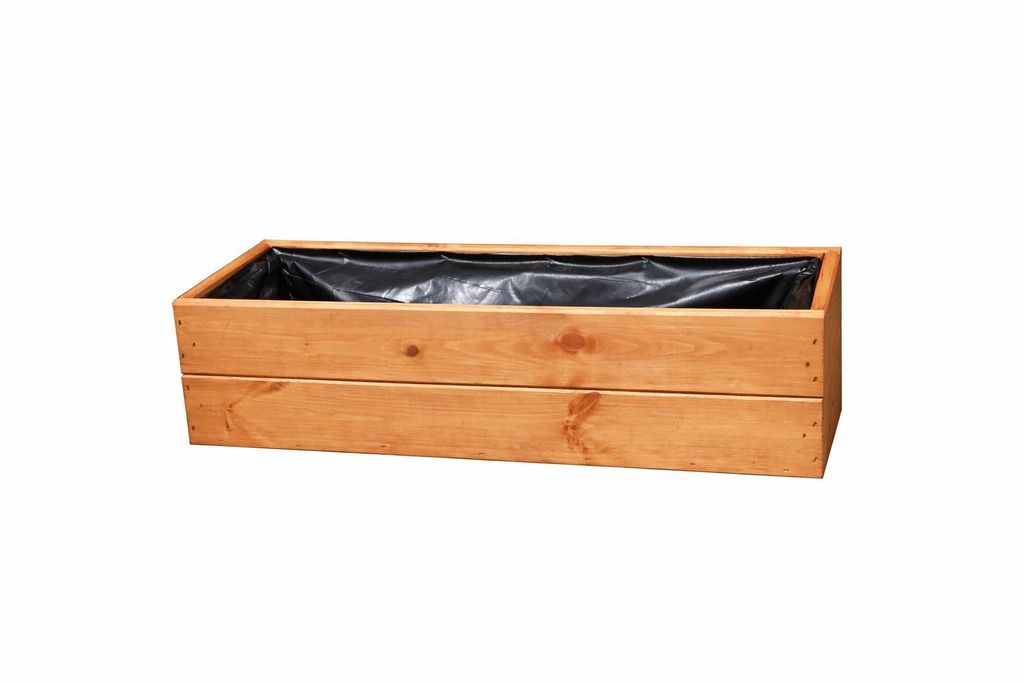 Fioriera in legno da 60 cm – Fioriera per balcone e Immagine del prodotto 