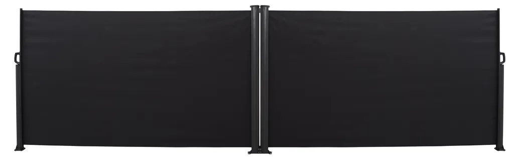 Paravent Double Kim 6m Noir - Solution Anti-vis-à-vis et Coupe-vent Efficace