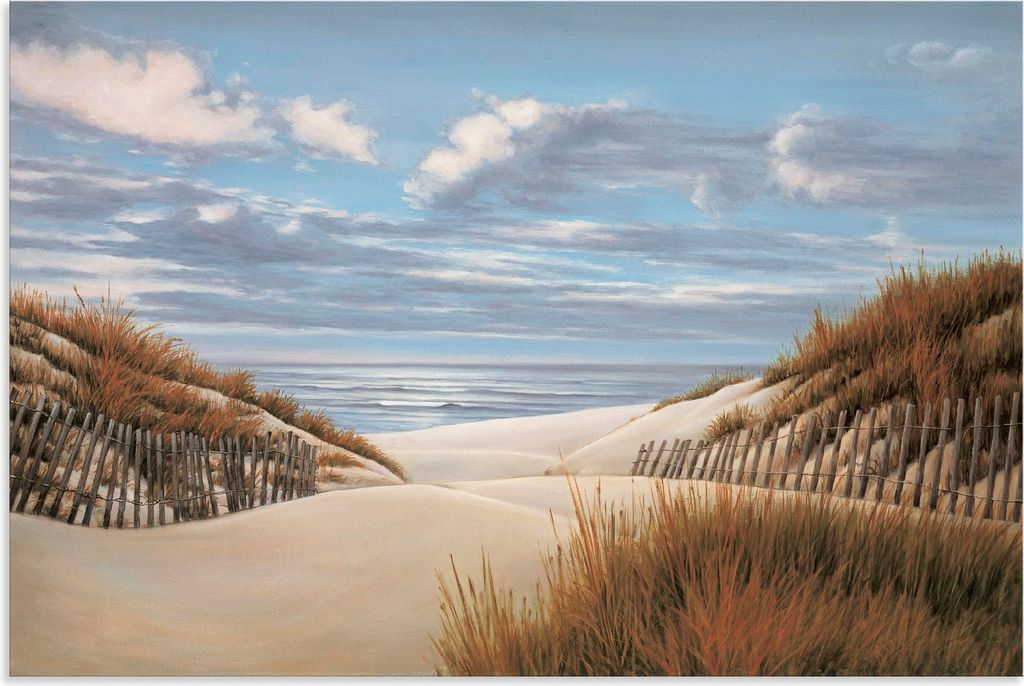 ARTland Wandbild Alu für Innen & Outdoor An die Küste II Größe: 30x20 cm